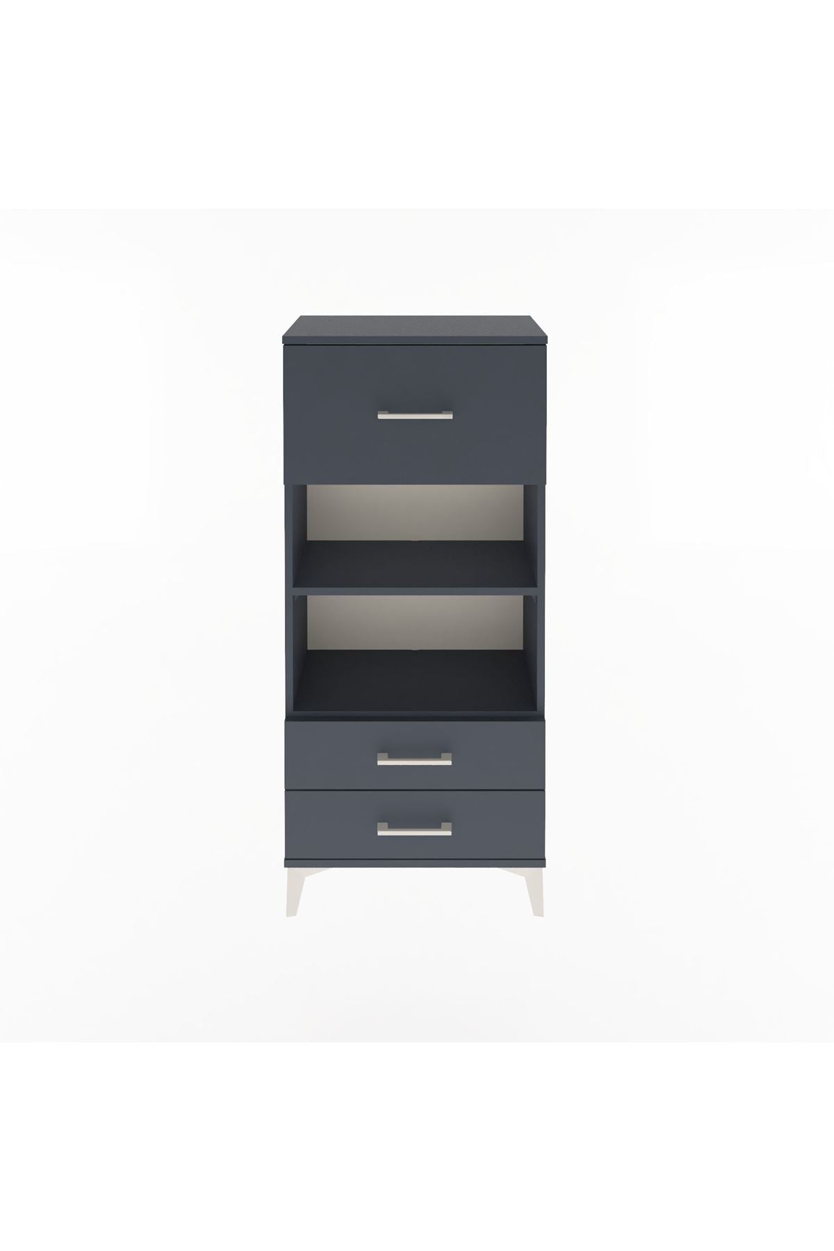 Arges Dolap 2 Raflı 3 Çekmeceli 60x30x134 - S17M026V5A