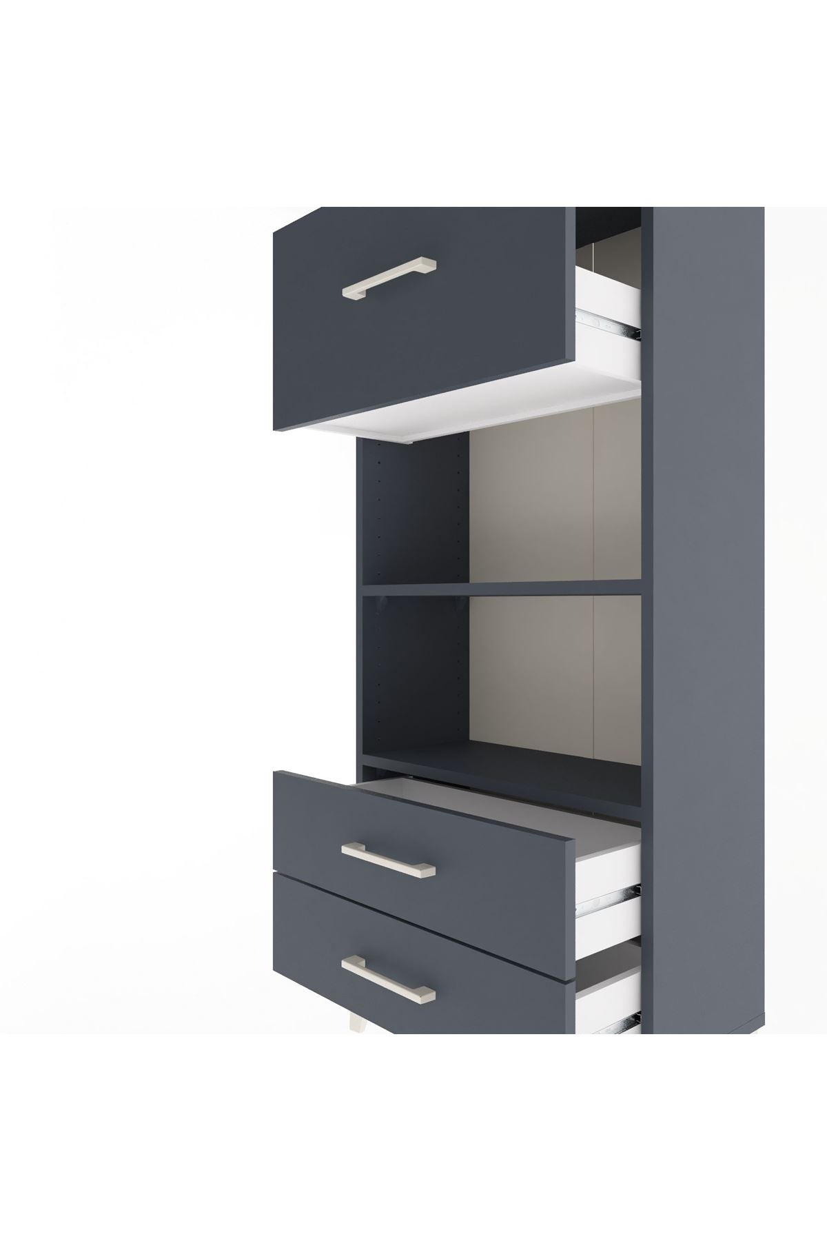 Arges Dolap 2 Raflı 3 Çekmeceli 60x30x134 - S17M026V5A