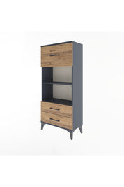 Arges Dolap 2 Raflı 3 Çekmeceli 60x30x134 - S17M026V6A