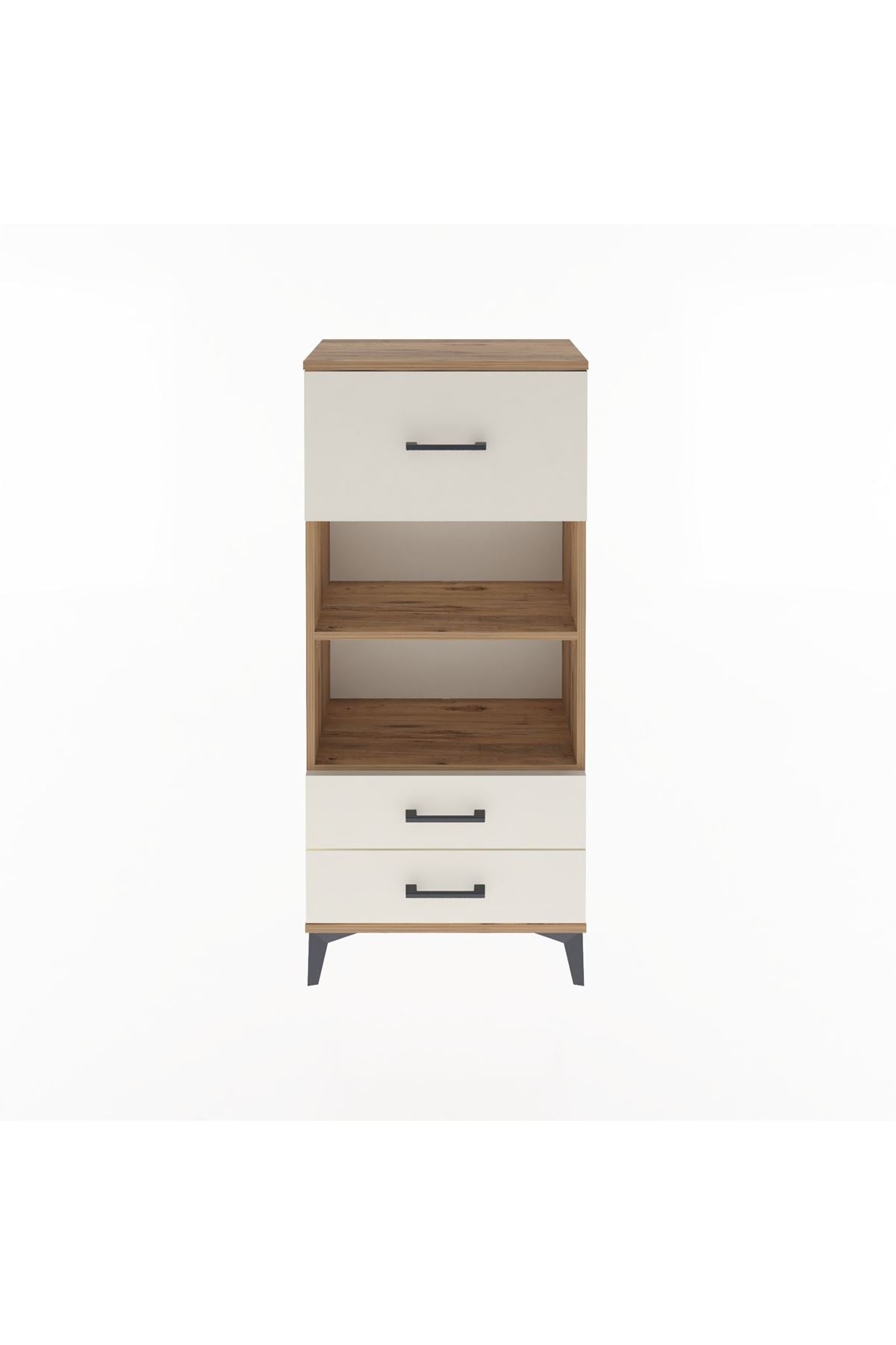 Arges Dolap 2 Raflı 3 Çekmeceli 60x30x134 - S17M026V7A