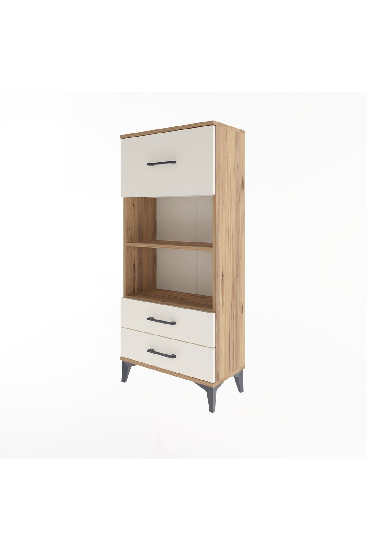Arges Dolap 2 Raflı 3 Çekmeceli 60x30x134 - S17M026V7A