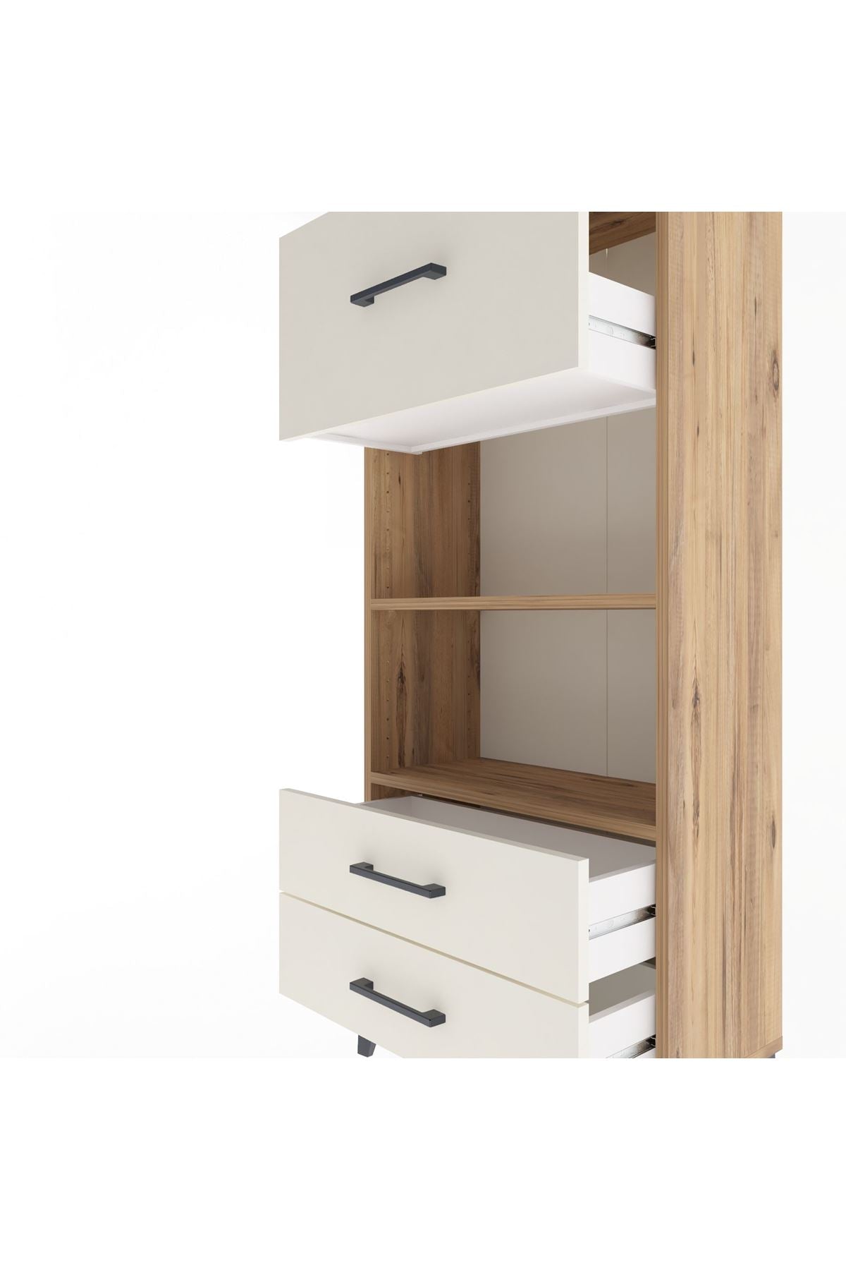 Arges Dolap 2 Raflı 3 Çekmeceli 60x30x134 - S17M026V7A