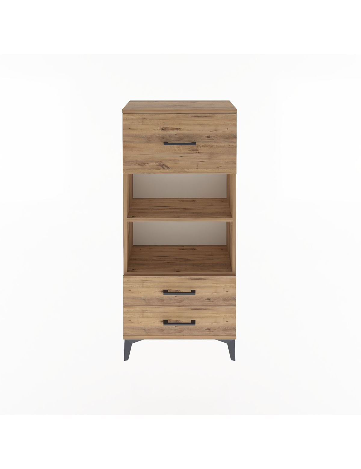 Arges Dolap 2 Raflı 3 Çekmeceli 60x30x134 - S17M026V9A
