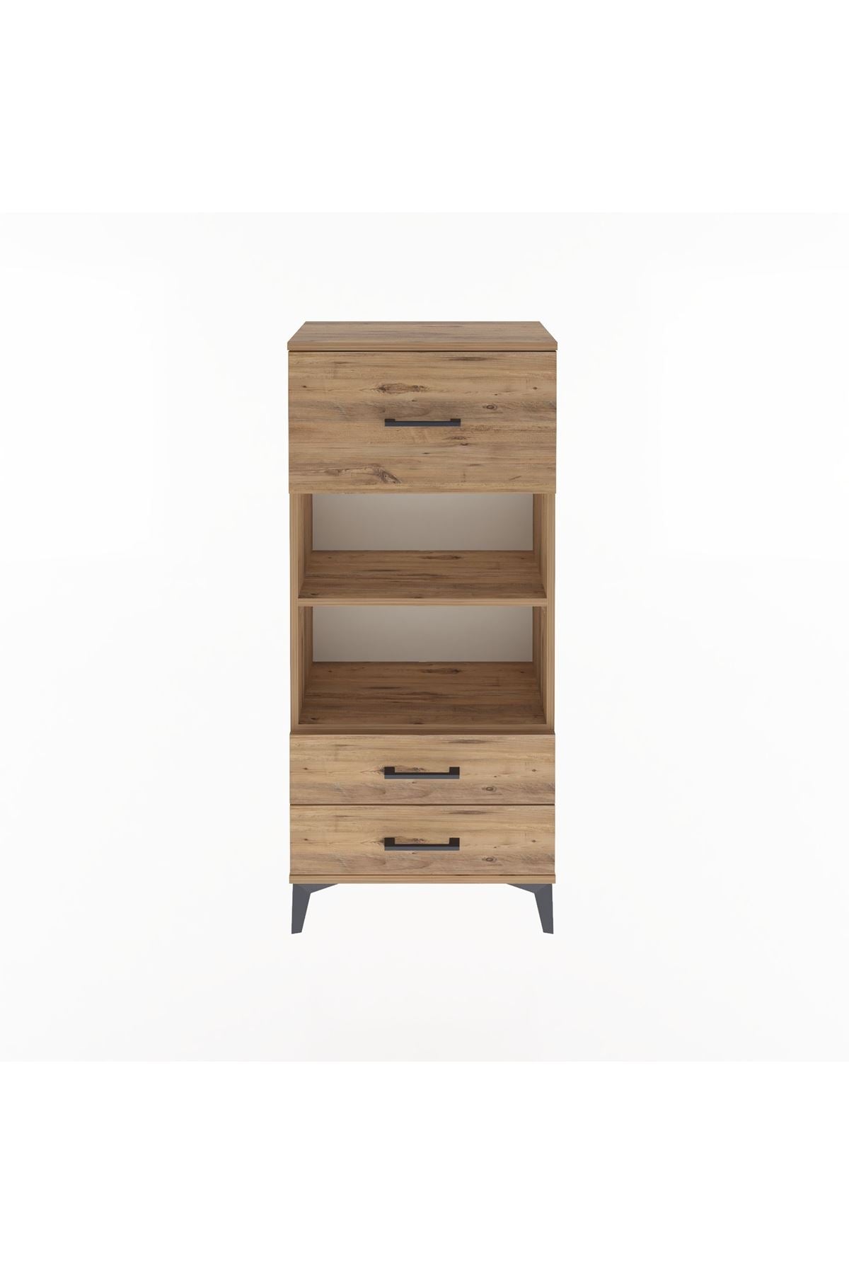 Arges Dolap 2 Raflı 3 Çekmeceli 60x30x134 - S17M026V9A