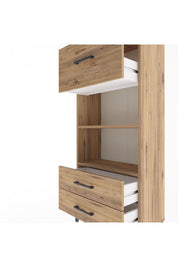 Arges Dolap 2 Raflı 3 Çekmeceli 60x30x134 - S17M026V9A