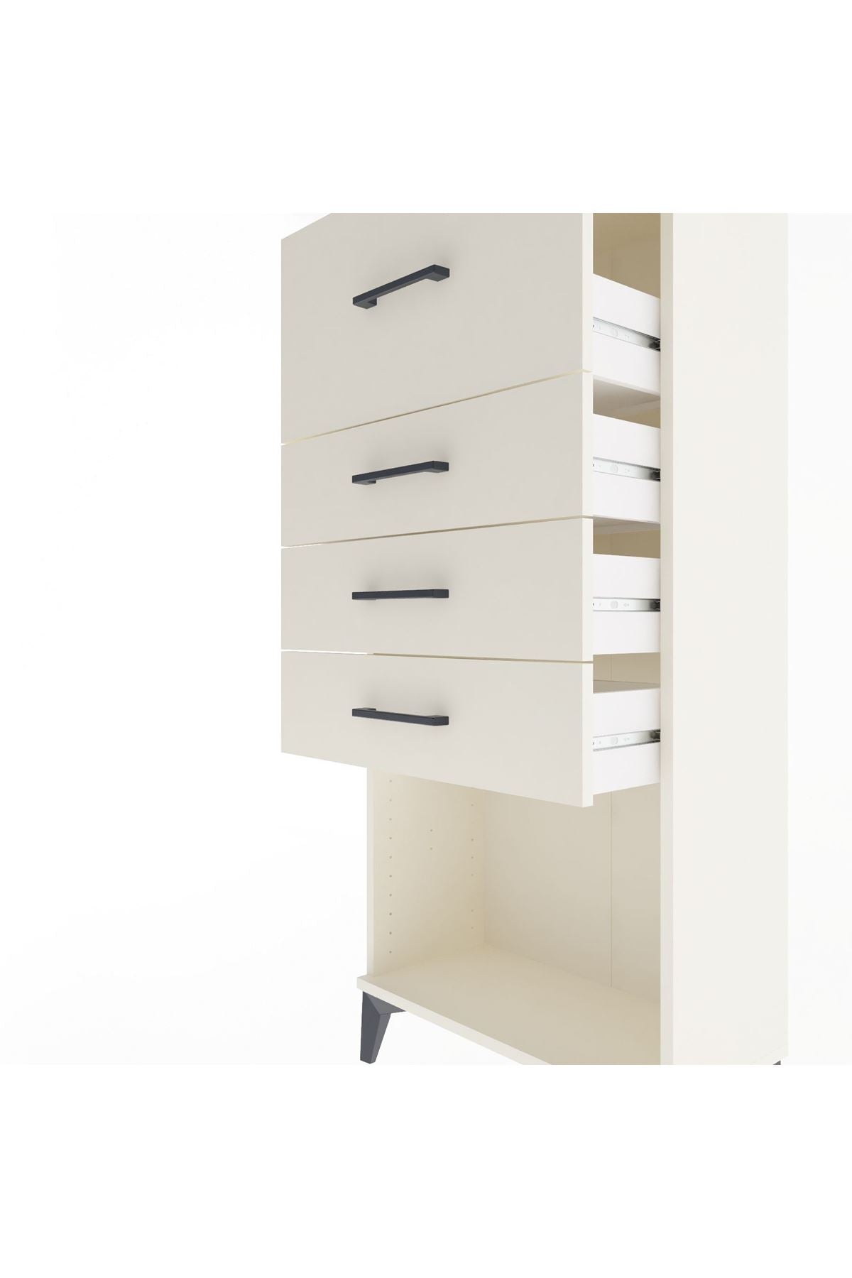 Arges Dolap 4 Çekmeceli 60x30x134 - S17M027V1A