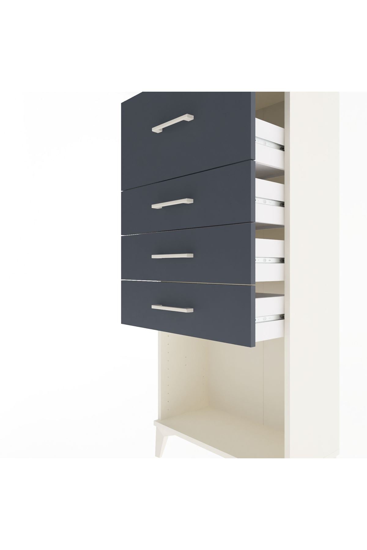 Arges Dolap 4 Çekmeceli 60x30x134 - S17M027V2A