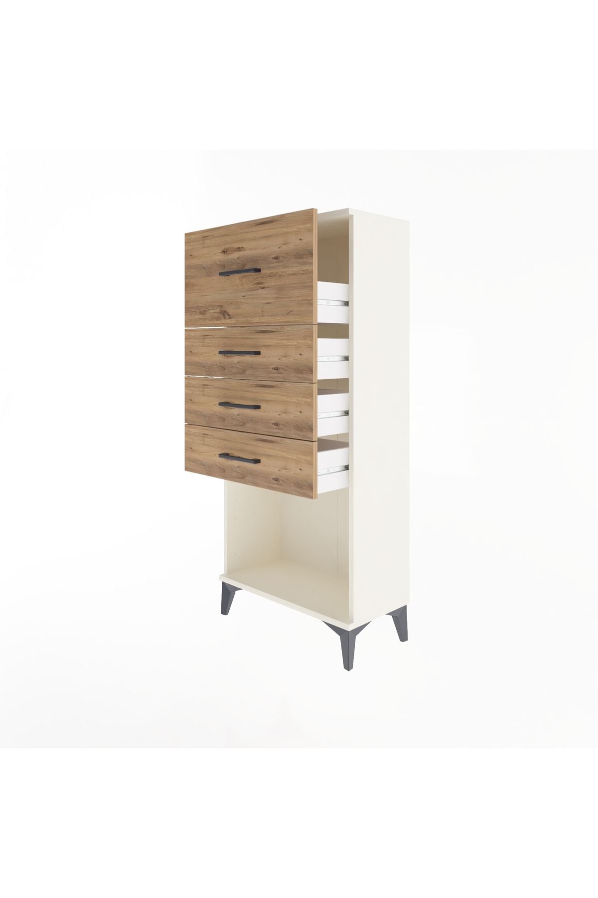 Arges Dolap 4 Çekmeceli 60x30x134 - S17M027V3A