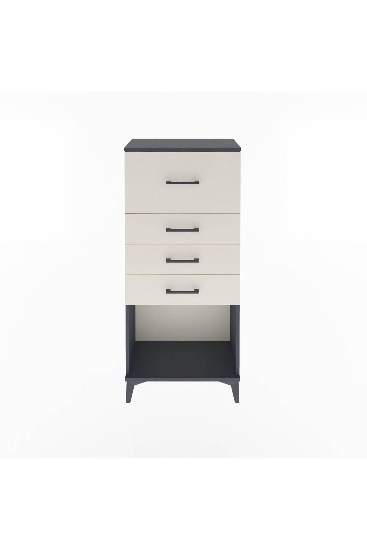 Arges Dolap 4 Çekmeceli 60x30x134 - S17M027V4A