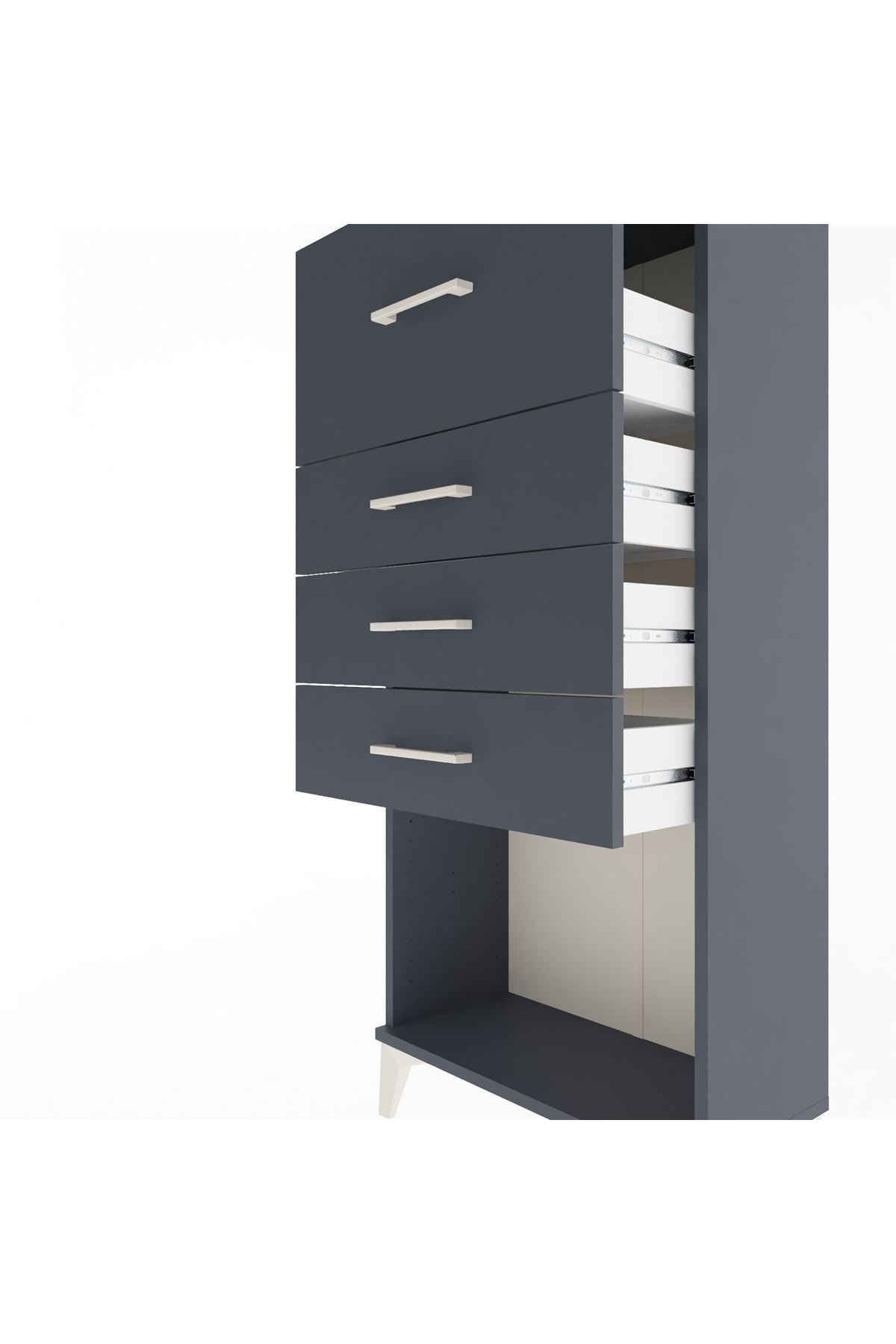 Arges Dolap 4 Çekmeceli 60x30x134 - S17M027V5A