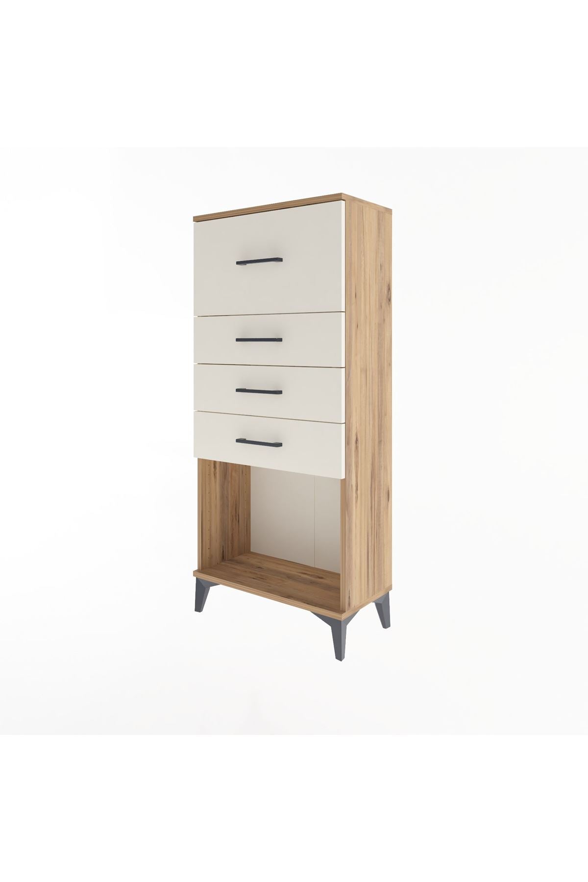 Arges Dolap 4 Çekmeceli 60x30x134 - S17M027V7A