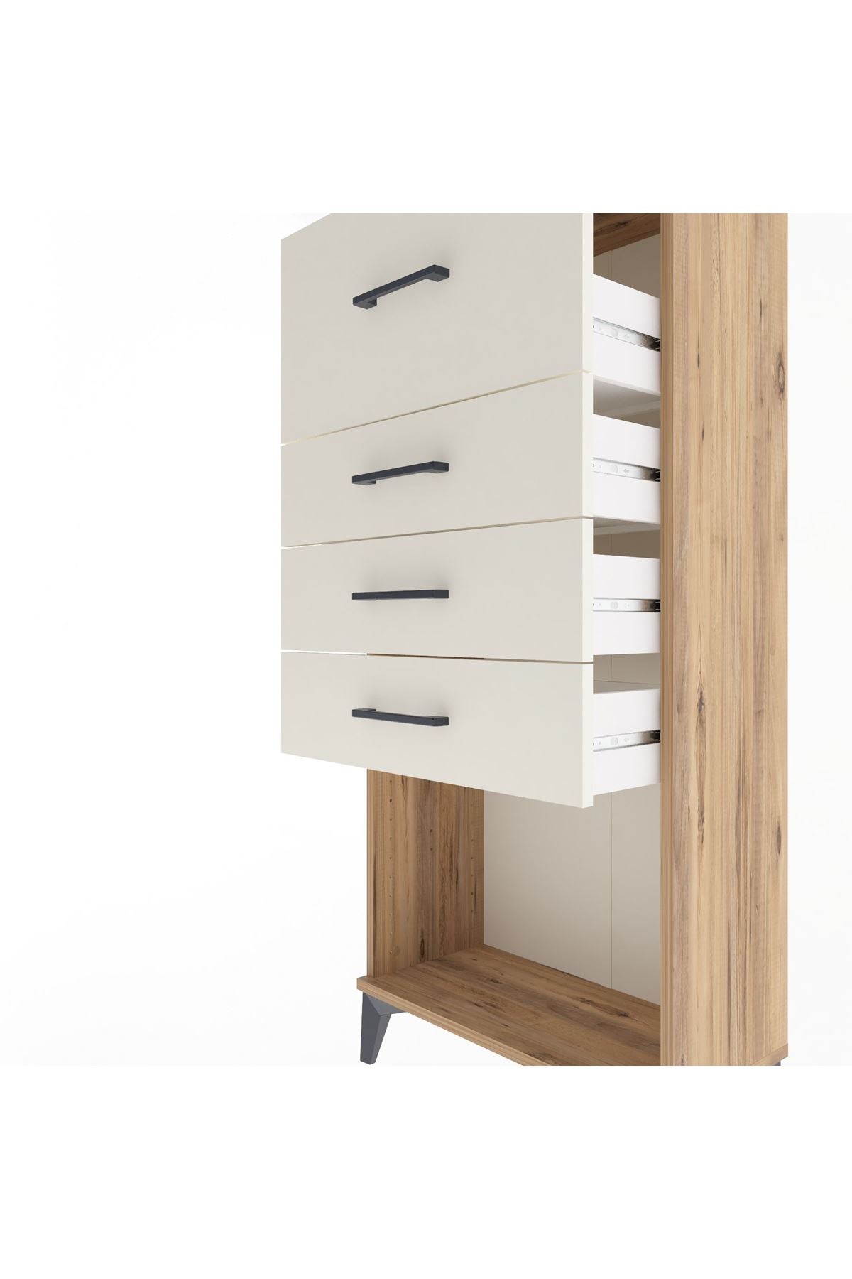 Arges Dolap 4 Çekmeceli 60x30x134 - S17M027V7A