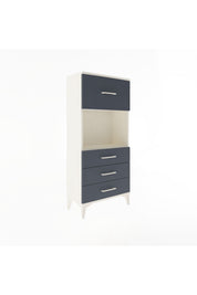 Arges Dolap Tek Raflı 4 Çekmeceli 60x30x134 - S17M028V2A