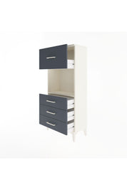 Arges Dolap Tek Raflı 4 Çekmeceli 60x30x134 - S17M028V2A