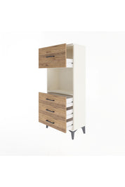 Arges Dolap Tek Raflı 4 Çekmeceli 60x30x134 - S17M028V3A