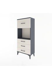 Arges Dolap Tek Raflı 4 Çekmeceli 60x30x134 - S17M028V4A