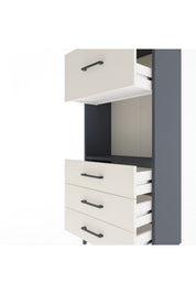 Arges Dolap Tek Raflı 4 Çekmeceli 60x30x134 - S17M028V4A