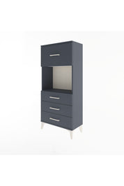 Arges Dolap Tek Raflı 4 Çekmeceli 60x30x134 - S17M028V5A