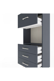 Arges Dolap Tek Raflı 4 Çekmeceli 60x30x134 - S17M028V5A