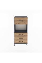 Arges Dolap Tek Raflı 4 Çekmeceli 60x30x134 - S17M028V6A