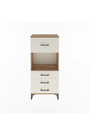 Arges Dolap Tek Raflı 4 Çekmeceli 60x30x134 - S17M028V7A