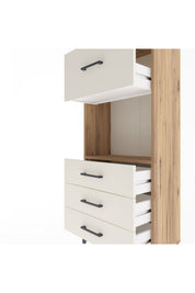 Arges Dolap Tek Raflı 4 Çekmeceli 60x30x134 - S17M028V7A
