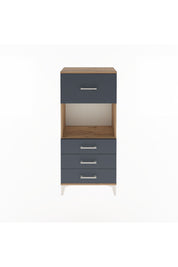 Arges Dolap Tek Raflı 4 Çekmeceli 60x30x134 - S17M028V8A