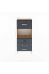 Arges Dolap Tek Raflı 4 Çekmeceli 60x30x134