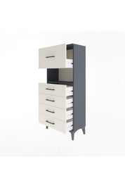 Arges Dolap Tek Raflı 5 Çekmeceli 60x30x134 - S17M030V4A