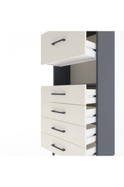 Arges Dolap Tek Raflı 5 Çekmeceli 60x30x134 - S17M030V4A