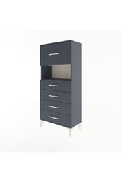 Arges Dolap Tek Raflı 5 Çekmeceli 60x30x134 - S17M030V5A
