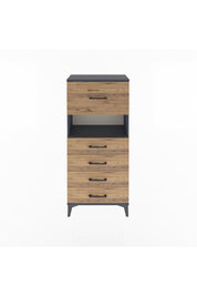 Arges Dolap Tek Raflı 5 Çekmeceli 60x30x134 - S17M030V6A