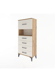 Arges Dolap Tek Raflı 5 Çekmeceli 60x30x134 - S17M030V7A