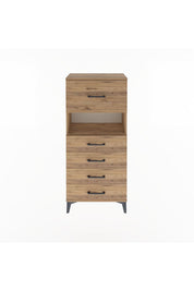 Arges Dolap Tek Raflı 5 Çekmeceli 60x30x134 - S17M030V9A