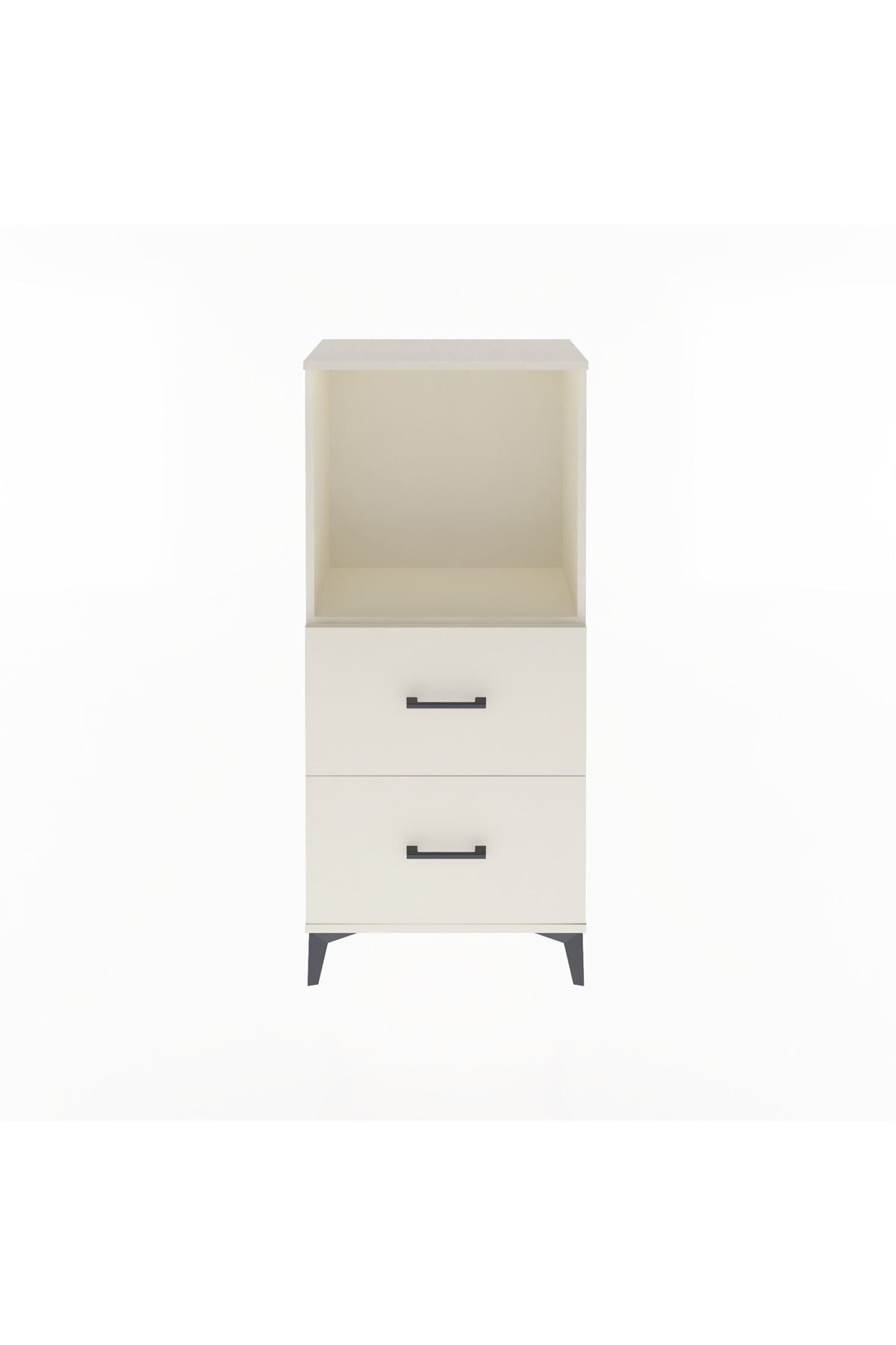 Arges Dolap Tek Raflı 2 Çekmeceli 60x30x134 - S17M031V1A