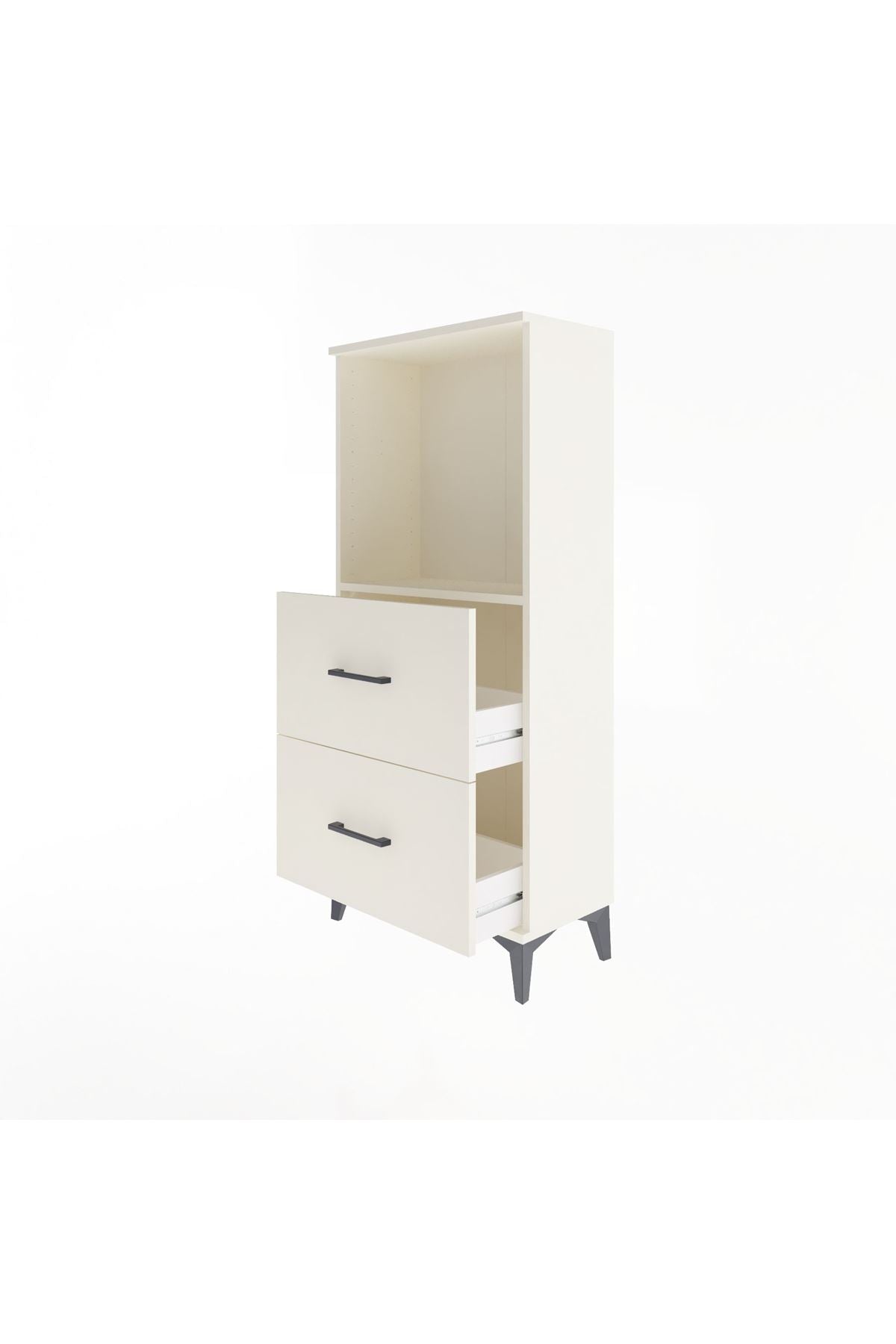 Arges Dolap Tek Raflı 2 Çekmeceli 60x30x134 - S17M031V1A