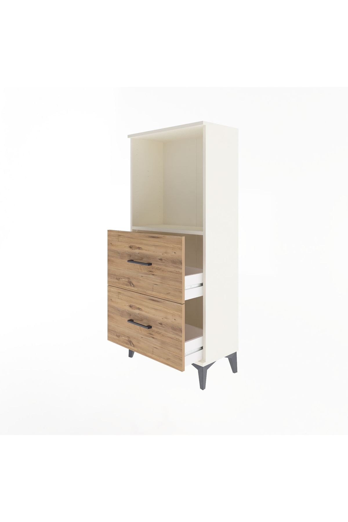 Arges Dolap Tek Raflı 2 Çekmeceli 60x30x134 - S17M031V3A