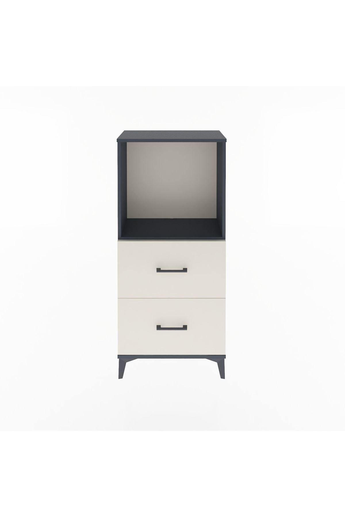 Arges Dolap Tek Raflı 2 Çekmeceli 60x30x134 - S17M031V4A