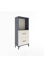 Arges Dolap Tek Raflı 2 Çekmeceli 60x30x134 - S17M031V4A