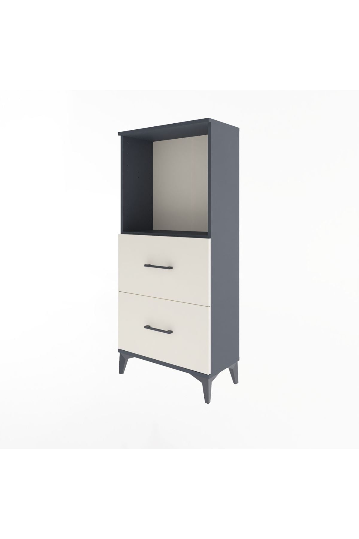 Arges Dolap Tek Raflı 2 Çekmeceli 60x30x134 - S17M031V4A