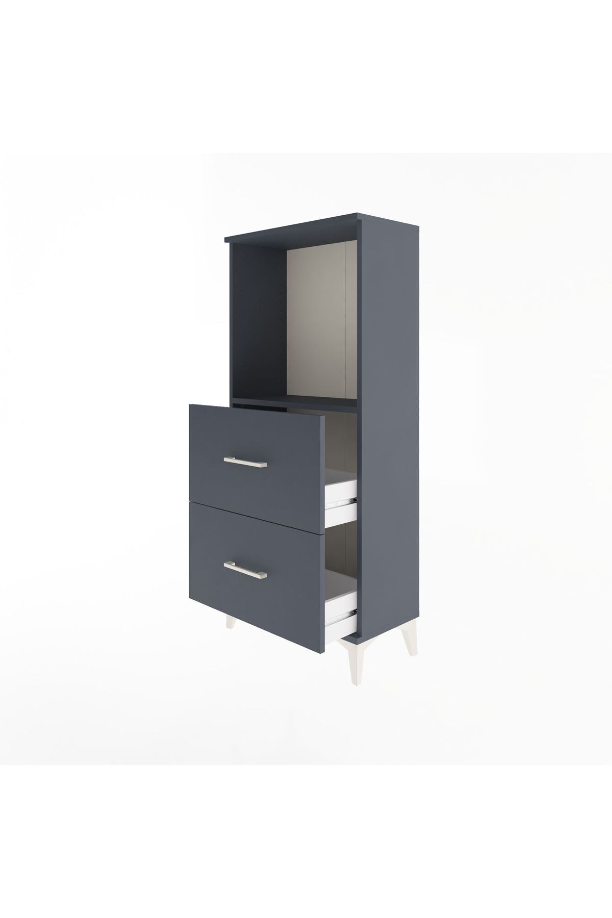 Arges Dolap Tek Raflı 2 Çekmeceli 60x30x134 - S17M031V5A