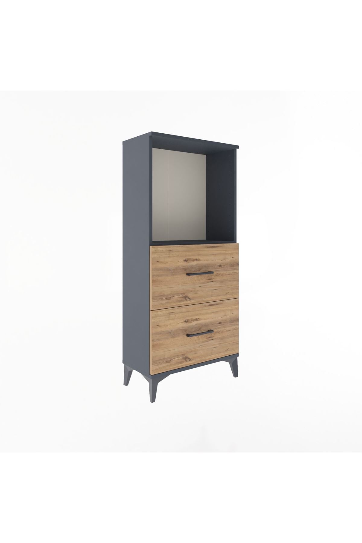 Arges Dolap Tek Raflı 2 Çekmeceli 60x30x134 - S17M031V6A