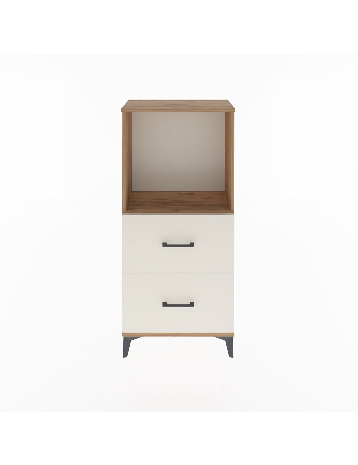 Arges Dolap Tek Raflı 2 Çekmeceli 60x30x134 - S17M031V7A