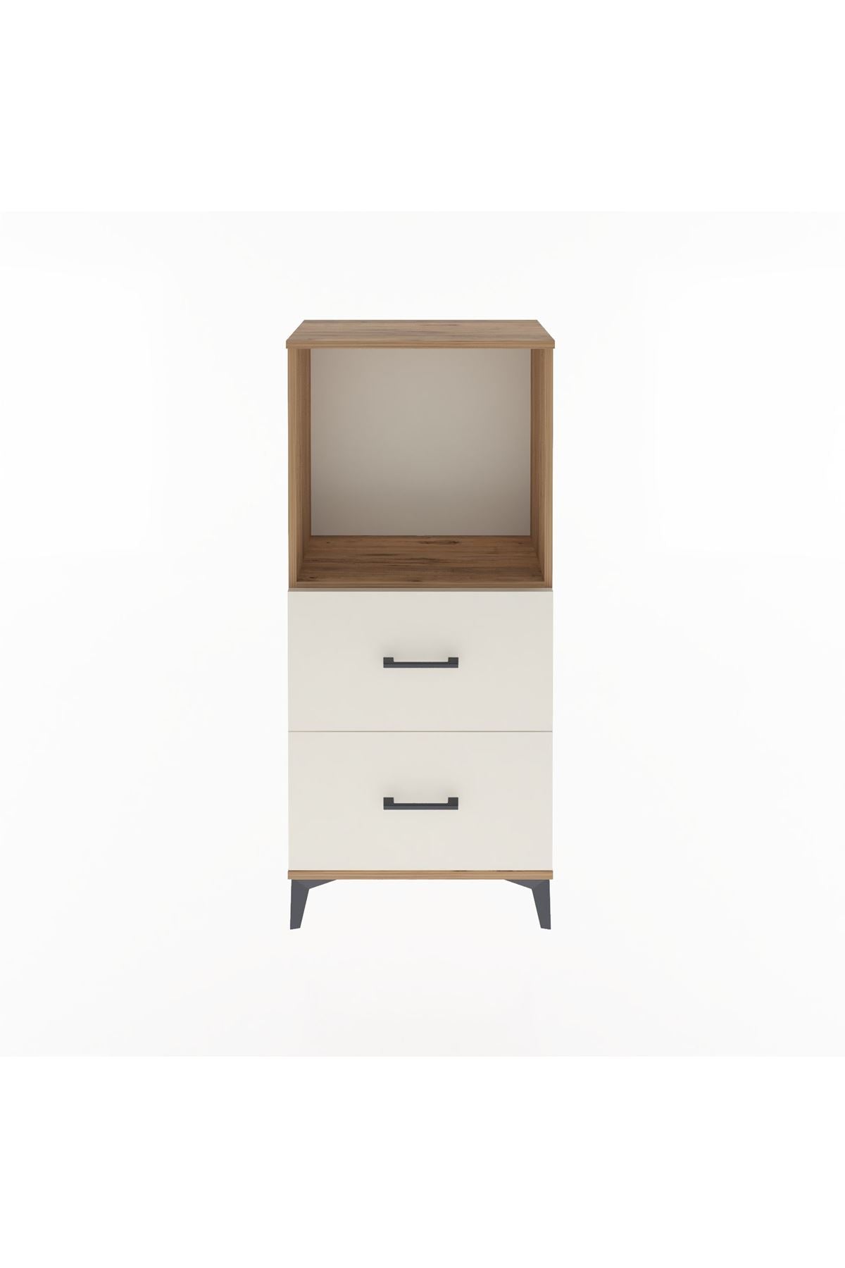 Arges Dolap Tek Raflı 2 Çekmeceli 60x30x134 - S17M031V7A