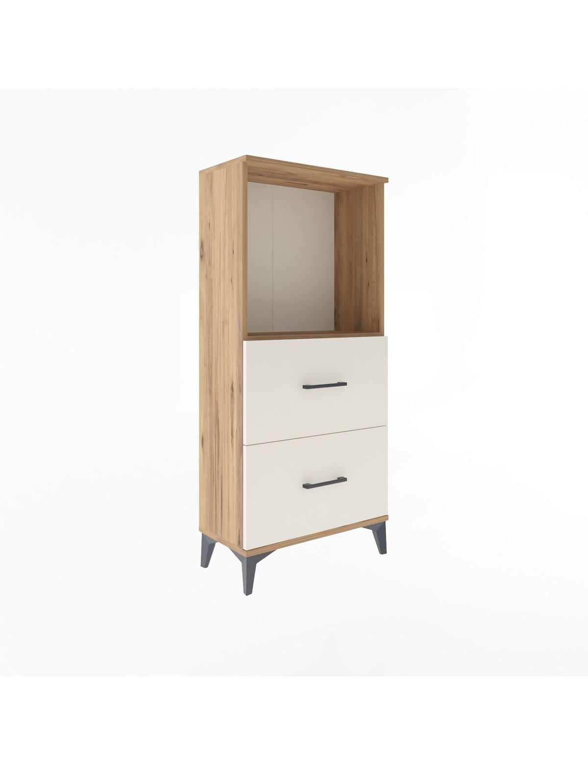 Arges Dolap Tek Raflı 2 Çekmeceli 60x30x134 - S17M031V7A
