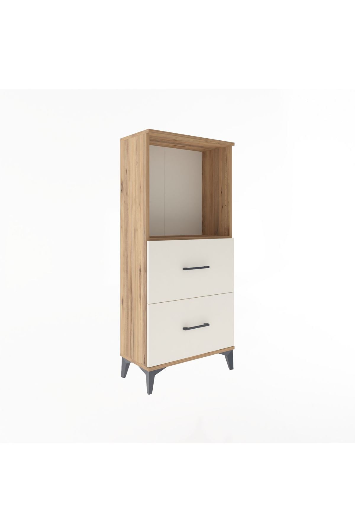 Arges Dolap Tek Raflı 2 Çekmeceli 60x30x134 - S17M031V7A