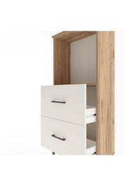 Arges Dolap Tek Raflı 2 Çekmeceli 60x30x134 - S17M031V7A