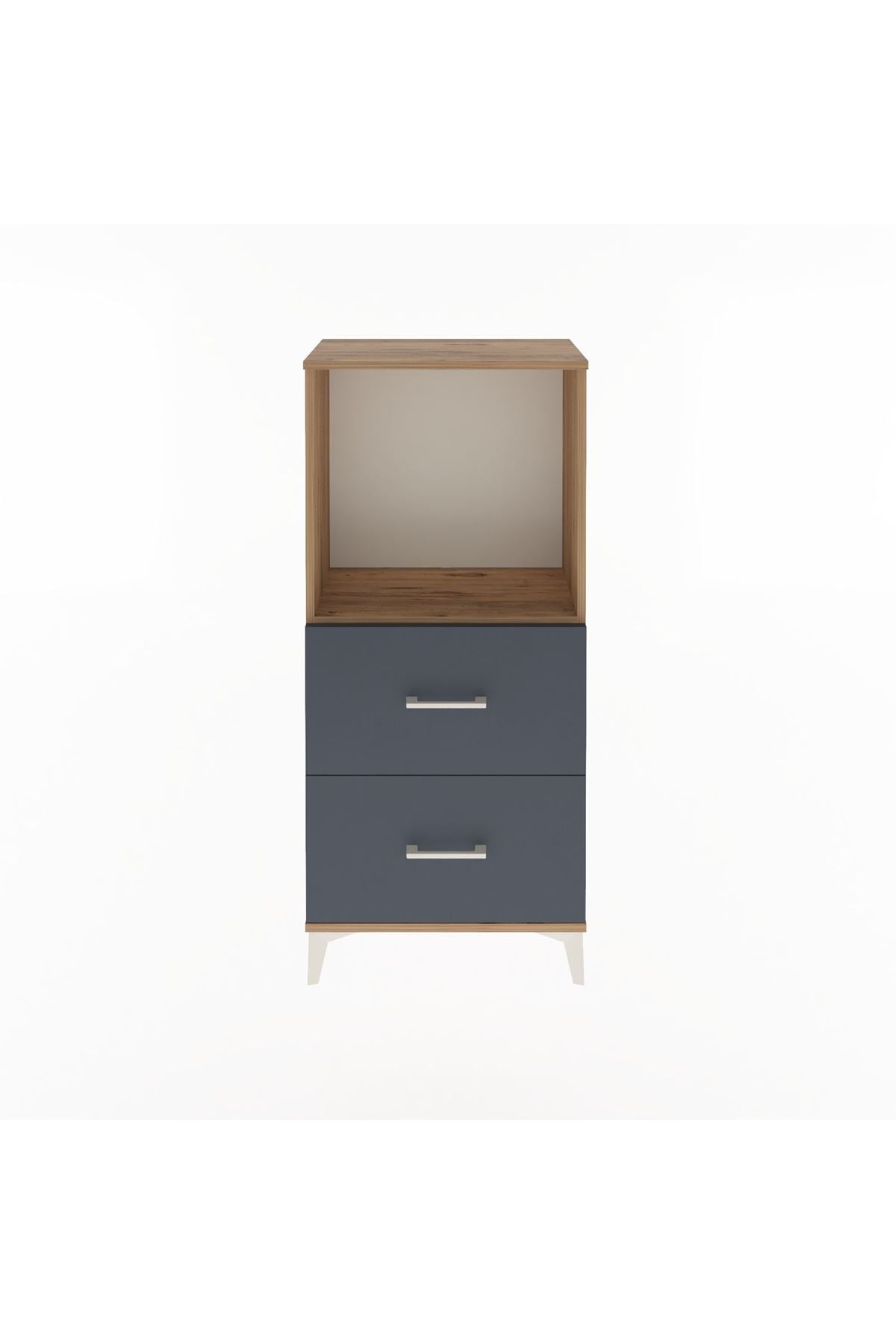 Arges Dolap Tek Raflı 2 Çekmeceli 60x30x134 - S17M031V8A