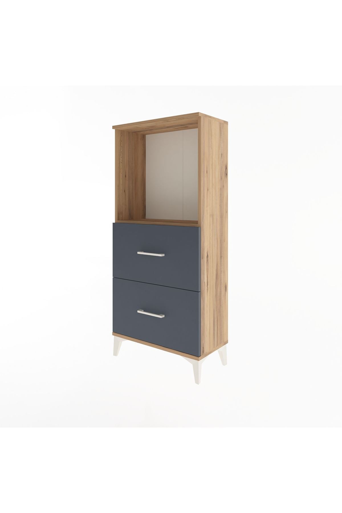 Arges Dolap Tek Raflı 2 Çekmeceli 60x30x134 - S17M031V8A