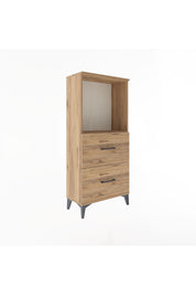 Arges Dolap Tek Raflı 2 Çekmeceli 60x30x134 - S17M031V9A